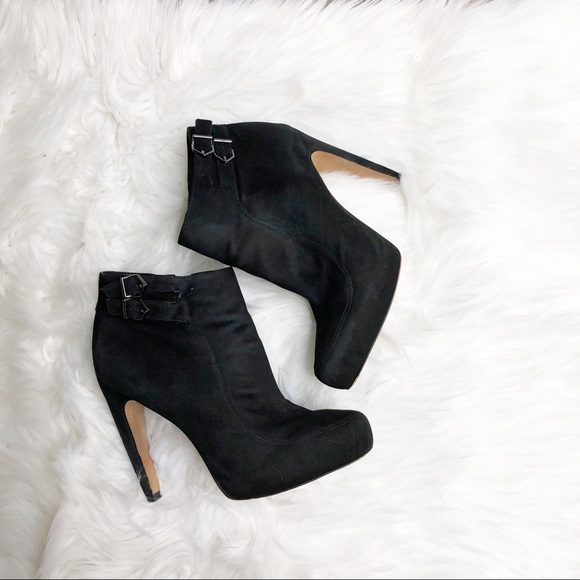 Sam Edelman - Black “Kit” Suede Booties - Picture 3 of 8